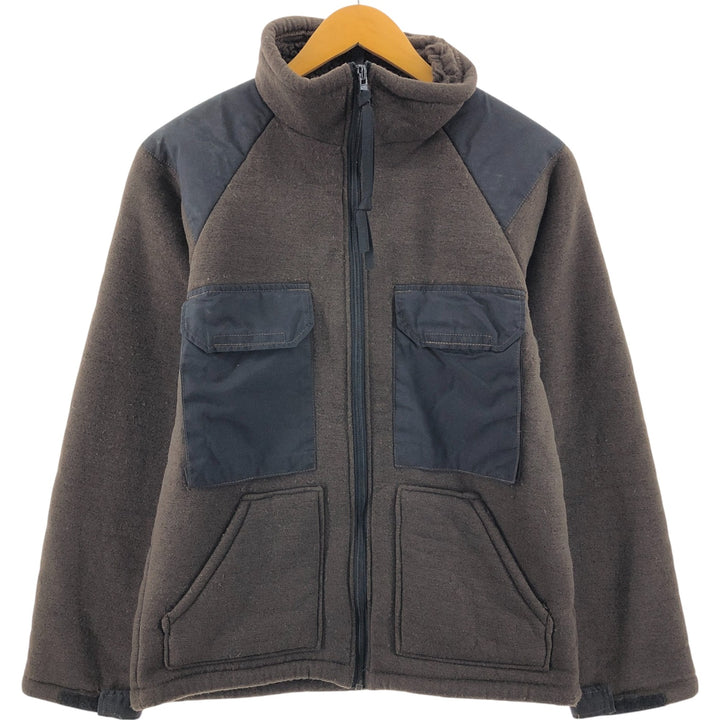 Authentic 1990'S US Military ECWCS Gen. 1 Bear Jacket, Military Fleece Jacket, Made in USA, Small, Men's Size Small, Vintage polyester brown type Vintage Second Hand