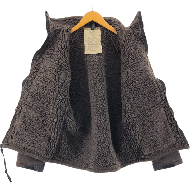 Authentic 1990'S US Military ECWCS Gen. 1 Bear Jacket, Military Fleece Jacket, Made in USA, Small, Men's Size Small, Vintage polyester brown type Vintage Second Hand