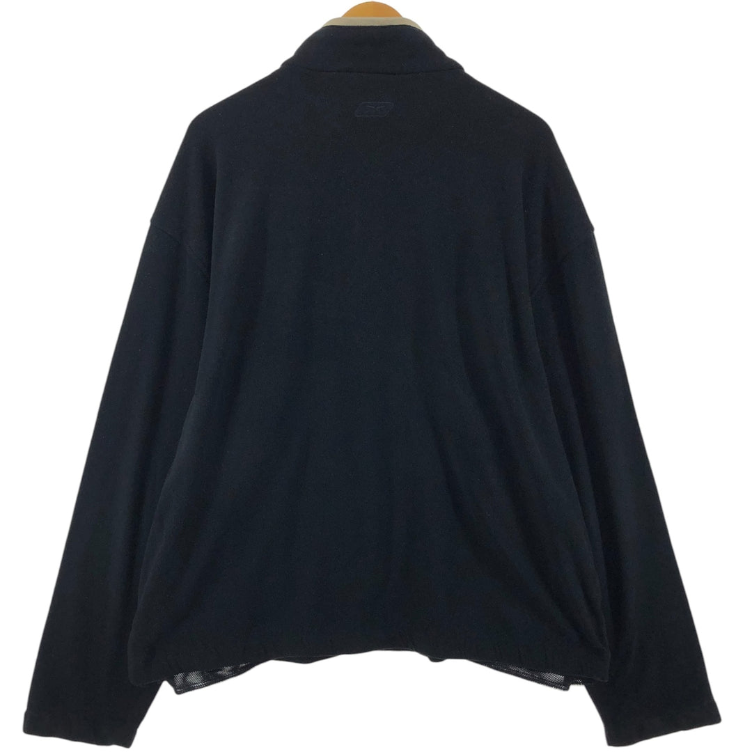 Reebok Golf Half-Zip Fleece Pullover, Men's Size L polyester black type Vintage Second Hand