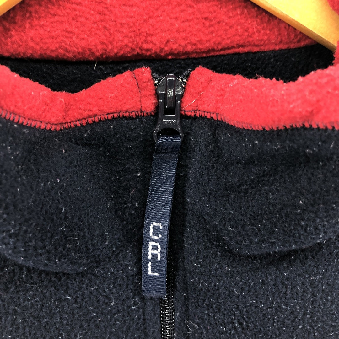 Ralph Lauren Chaps Half-Zip Fleece Pullover, Men's XL polyester navy blue type Vintage Second Hand