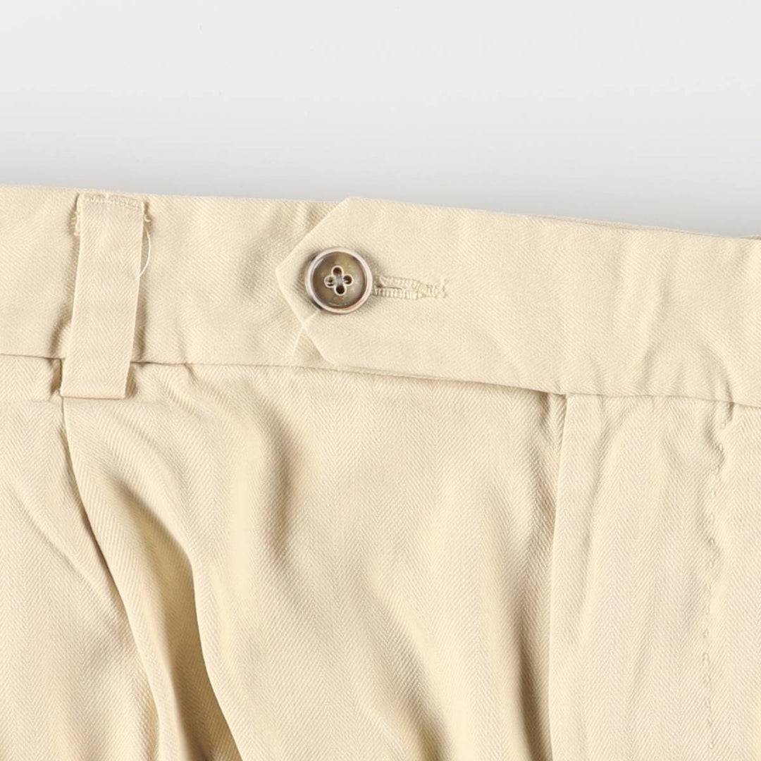 Tommy Bahama Two-pleat shorts, short pants, men's size w36 silk Beige type Vintage Second Hand