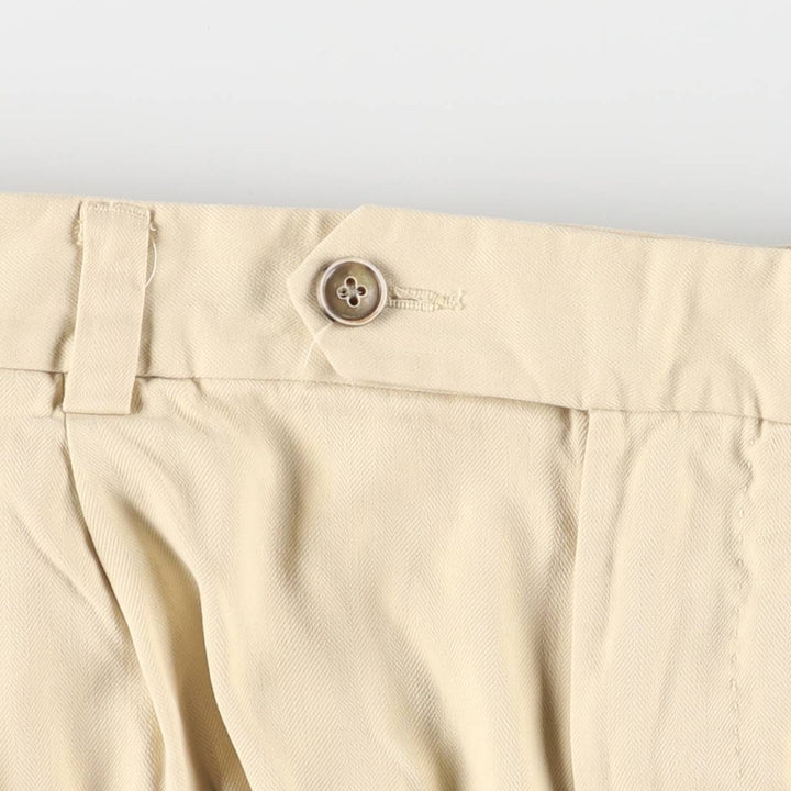 Tommy Bahama Two-pleat shorts, short pants, men's size w36 silk Beige type Vintage Second Hand
