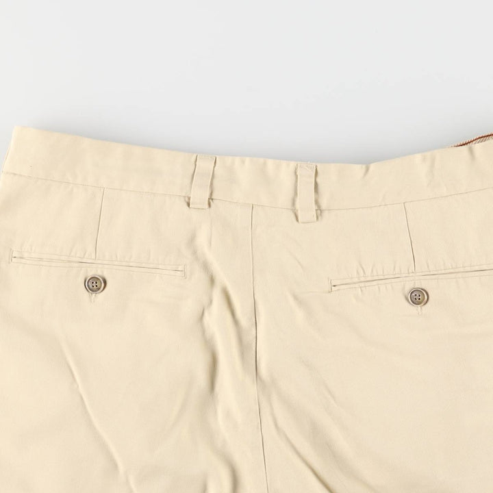 Tommy Bahama Two-pleat shorts, short pants, men's size w36 silk Beige type Vintage Second Hand