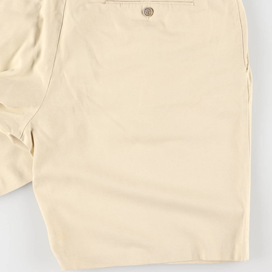 Tommy Bahama Two-pleat shorts, short pants, men's size w36 silk Beige type Vintage Second Hand