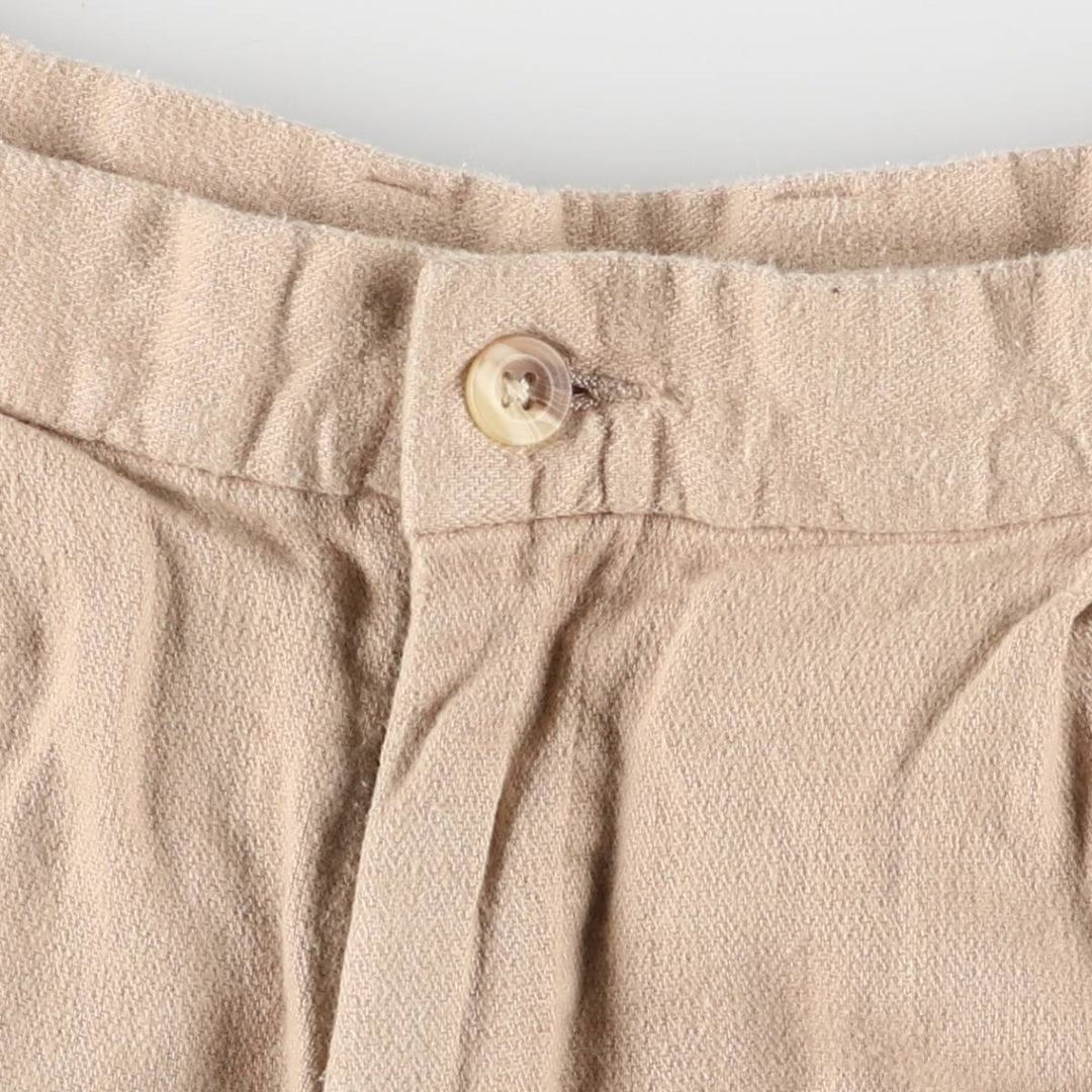 GREG NORMAN Two-pleat linen shorts, short pants, men's size w31 linen Beige type Vintage Second Hand