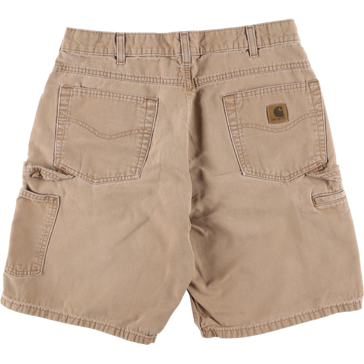 Carhartt Duck Painter Shorts, Shorts, Men's, W33 equivalent cotton brown type Vintage Second Hand