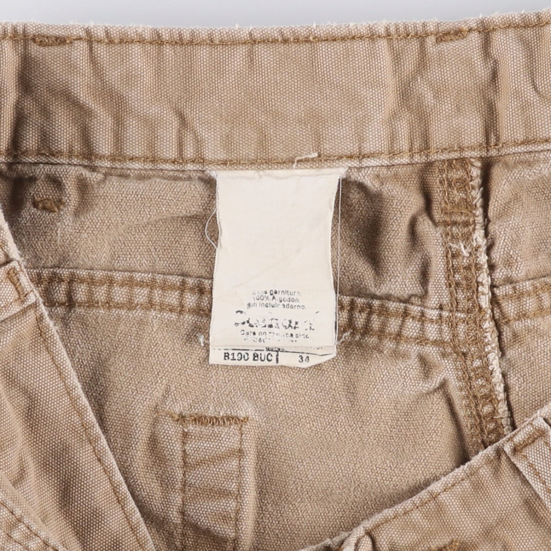 Carhartt Duck Painter Shorts, Shorts, Men's, W33 equivalent cotton brown type Vintage Second Hand