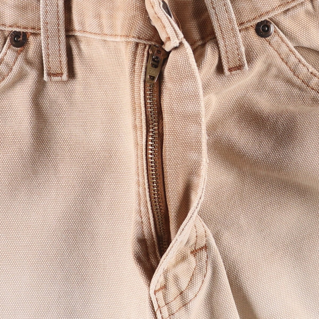 Dickies Relaxed Fit Duck Painter Shorts, Men's, W32 equivalent cotton Beige type Vintage Second Hand