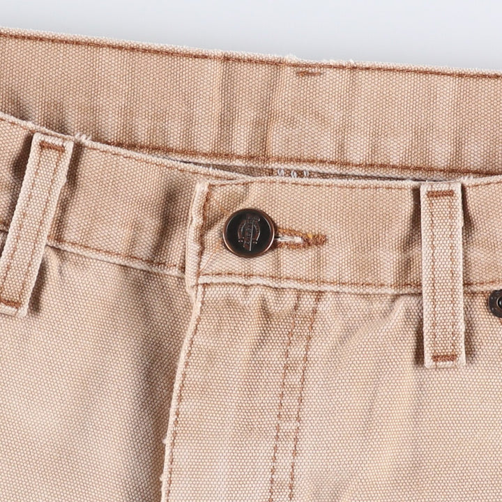 Dickies Relaxed Fit Duck Painter Shorts, Men's, W32 equivalent cotton Beige type Vintage Second Hand