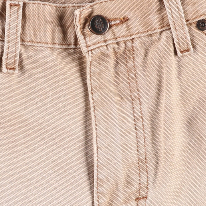 Dickies Relaxed Fit Duck Painter Shorts, Men's, W32 equivalent cotton Beige type Vintage Second Hand