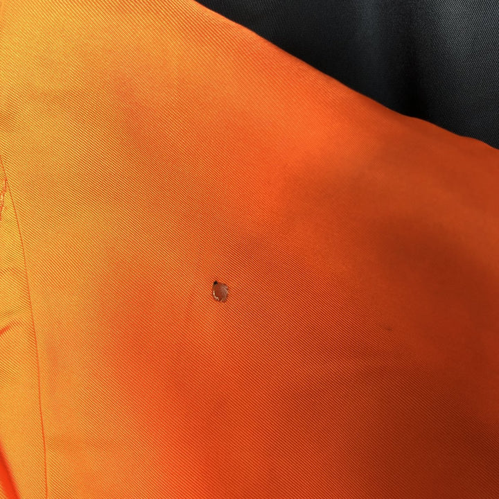 Civilian item 80s-90'S Alpha MA-1 type padded military flight jacket made in USA LARGE equivalent to men's L Nylon Green type dark green Vintage Second Hand