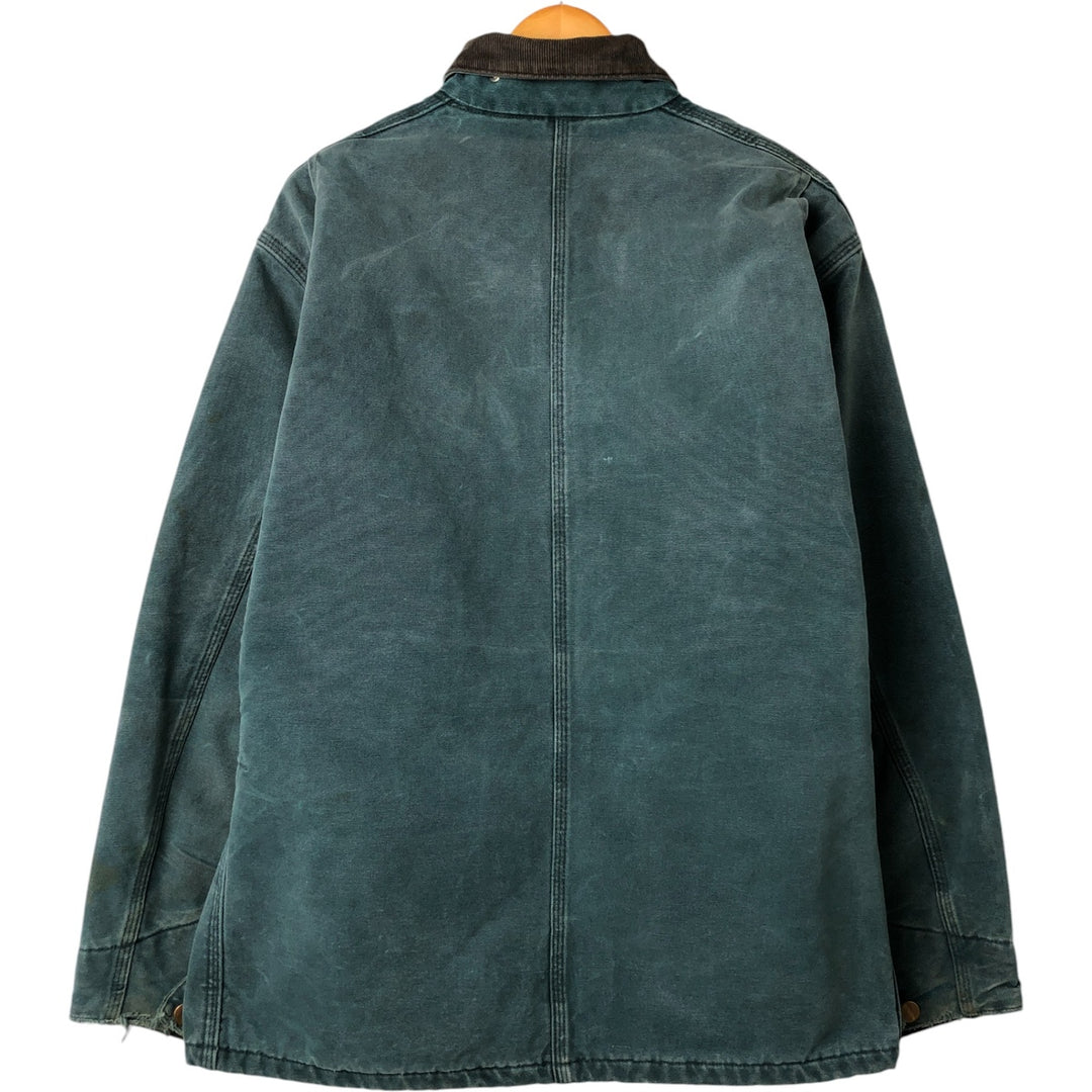90'S Carhartt Michigan Chore Coat Duck Coverall Made in USA Men's XL Vintage cotton green type Vintage Second Hand