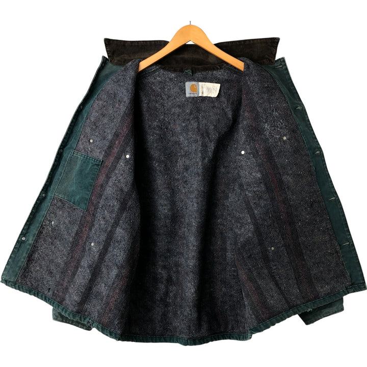 90'S Carhartt Michigan Chore Coat Duck Coverall Made in USA Men's XL Vintage cotton green type Vintage Second Hand