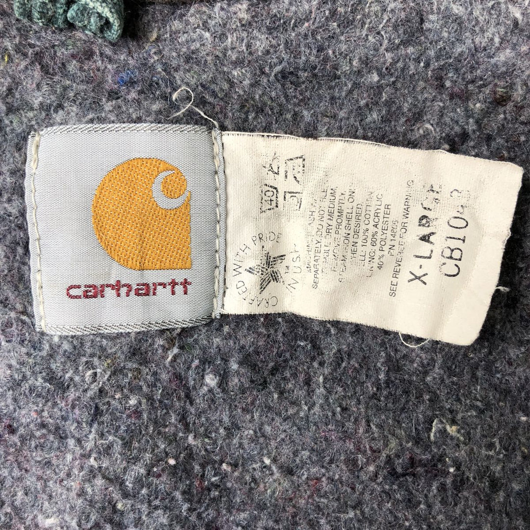 90'S Carhartt Michigan Chore Coat Duck Coverall Made in USA Men's XL Vintage cotton green type Vintage Second Hand