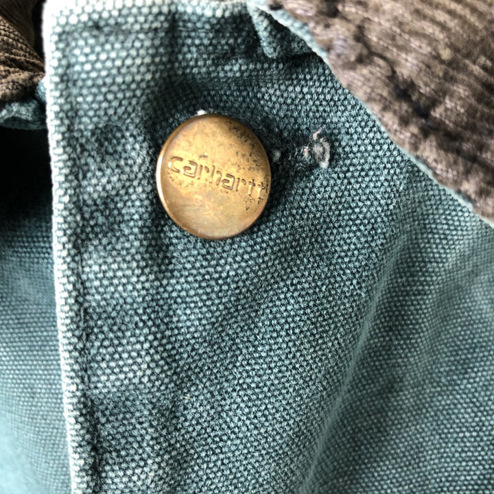 90'S Carhartt Michigan Chore Coat Duck Coverall Made in USA Men's XL Vintage cotton green type Vintage Second Hand