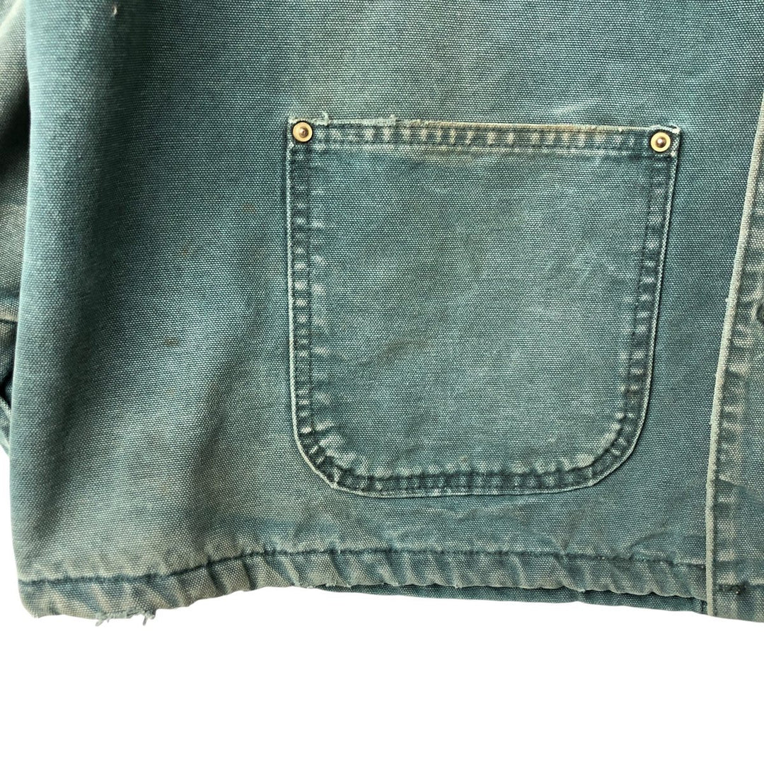 90'S Carhartt Michigan Chore Coat Duck Coverall Made in USA Men's XL Vintage cotton green type Vintage Second Hand
