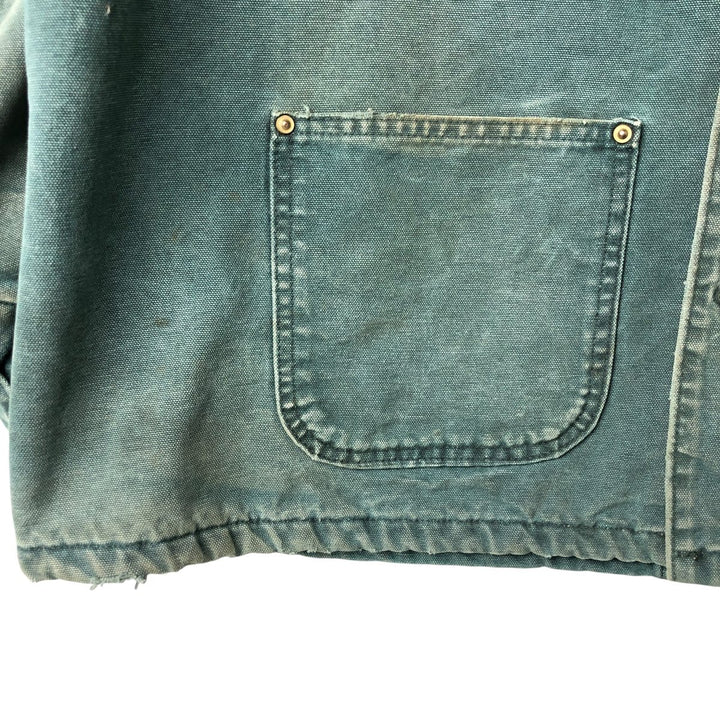 90'S Carhartt Michigan Chore Coat Duck Coverall Made in USA Men's XL Vintage cotton green type Vintage Second Hand