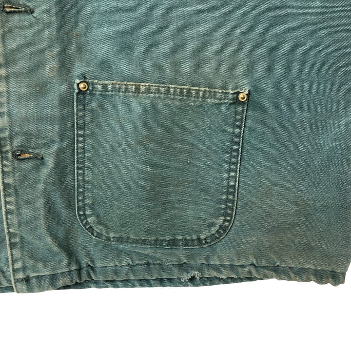 90'S Carhartt Michigan Chore Coat Duck Coverall Made in USA Men's XL Vintage cotton green type Vintage Second Hand