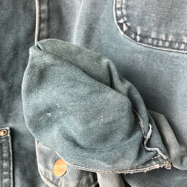 90'S Carhartt Michigan Chore Coat Duck Coverall Made in USA Men's XL Vintage cotton green type Vintage Second Hand