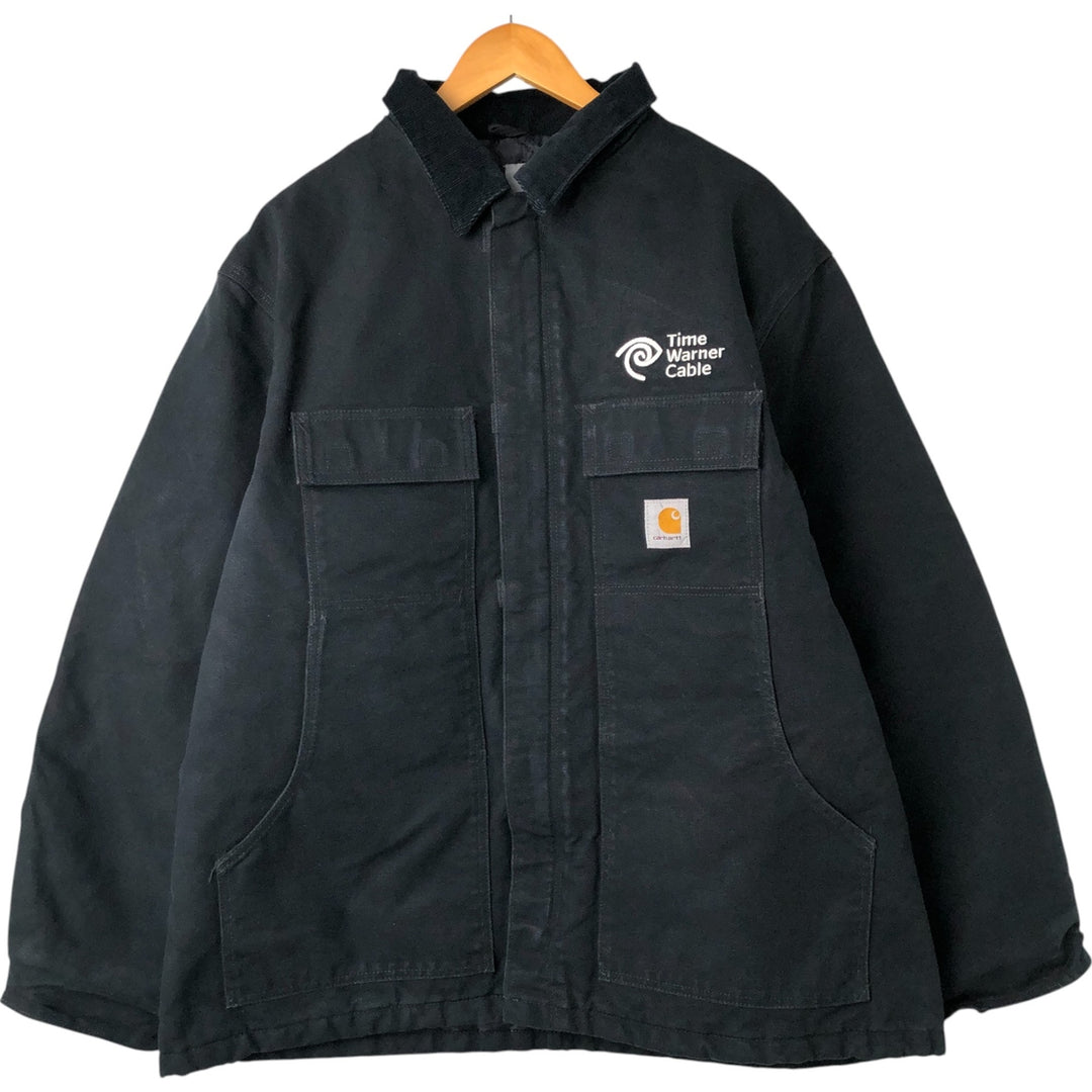 Carhartt Traditional Coat Duck Work Jacket Men's XL cotton black type Vintage Second Hand