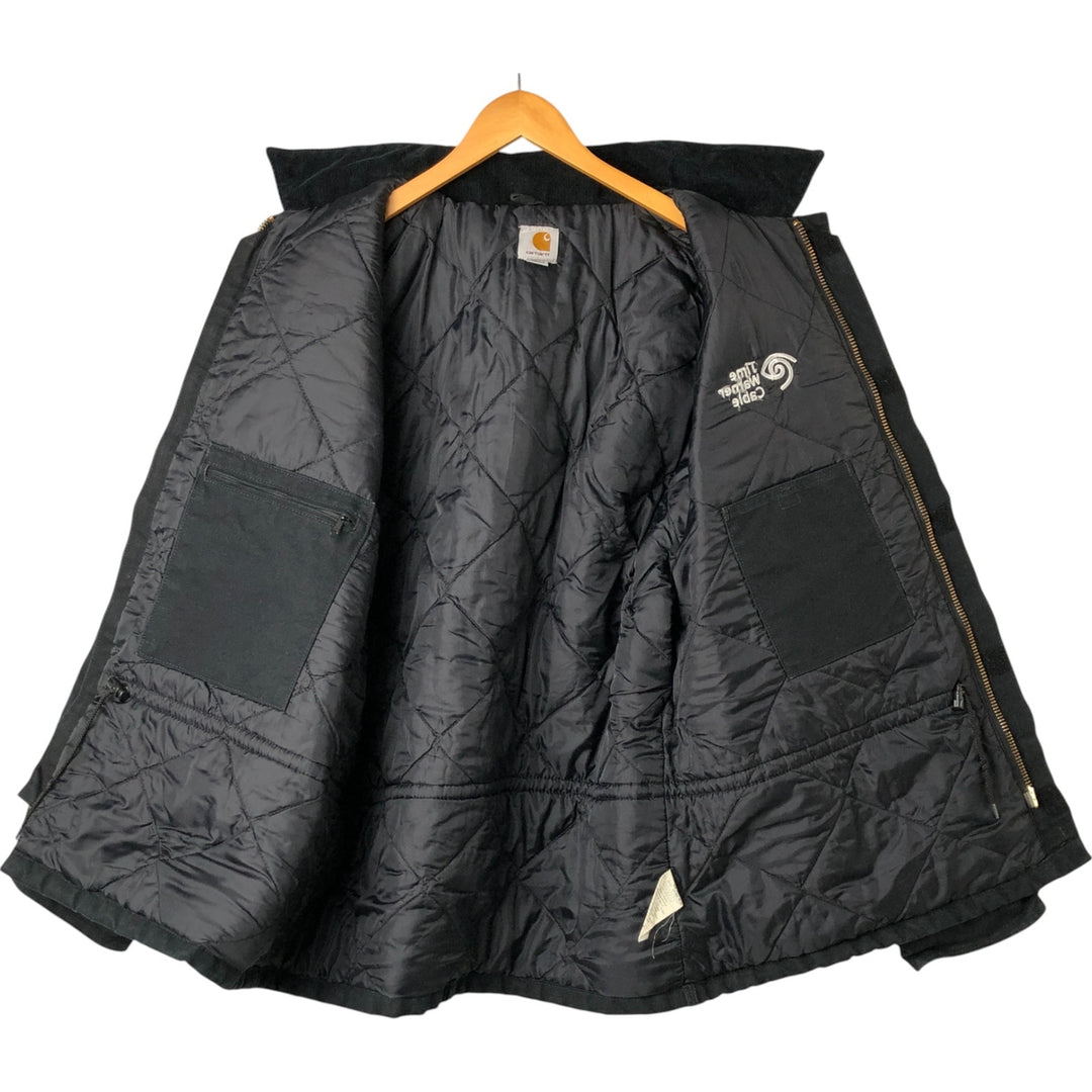 Carhartt Traditional Coat Duck Work Jacket Men's XL cotton black type Vintage Second Hand