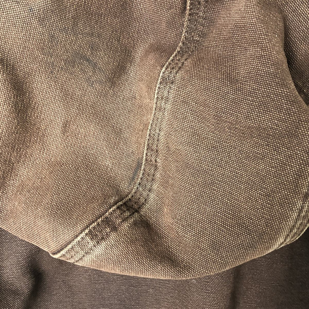 Carhartt Active Jacket Duck Full Zip Hoodie Men's XXL cotton brown type Vintage Second Hand