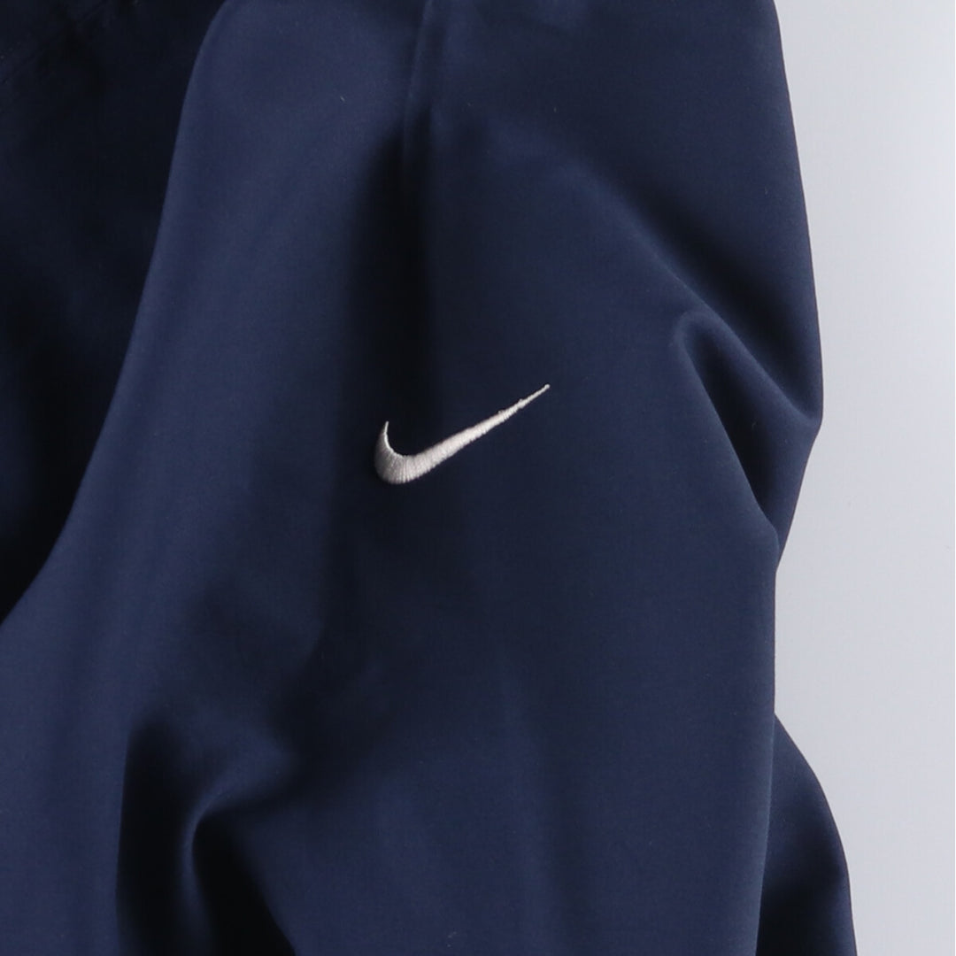 Nike Golf V-neck warm-up pullover, men's size L polyester navy blue type Vintage Second Hand