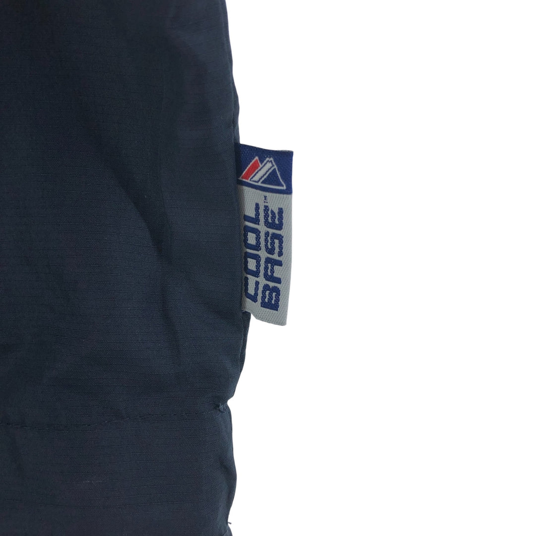 majestic MLB NEW YORK YANKEES New York Yankees COOL BASE half zip warm-up pullover men's M equivalent polyester navy blue type Vintage Second Hand