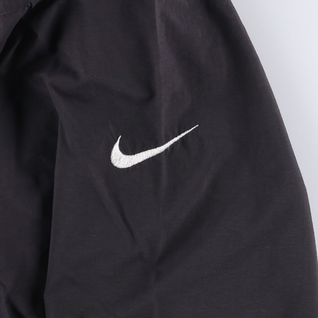 90s~ Nike NIKE GOLF Golf Henley Nylon Pullover Men's L Size Vintage Nylon black type Vintage Second Hand