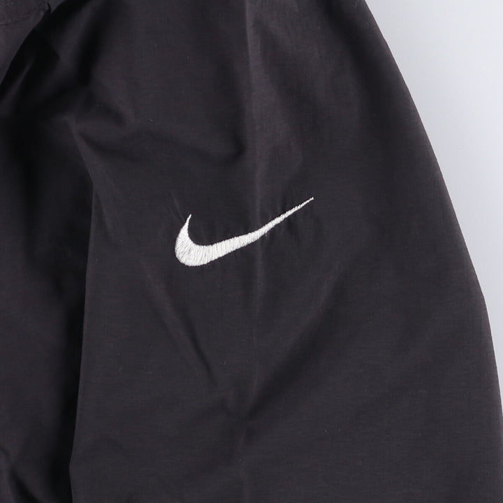 90s~ Nike NIKE GOLF Golf Henley Nylon Pullover Men's L Size Vintage Nylon black type Vintage Second Hand