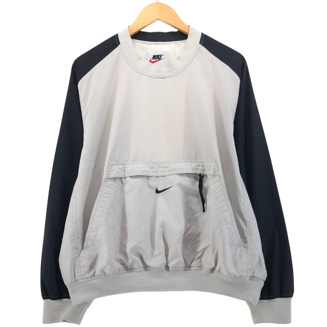 90'S Nike Warm-up Pullover, Men's Size L, Vintage unclear gray type Vintage Second Hand