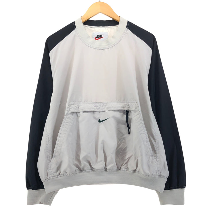 90'S Nike Warm-up Pullover, Men's Size L, Vintage unclear gray type Vintage Second Hand
