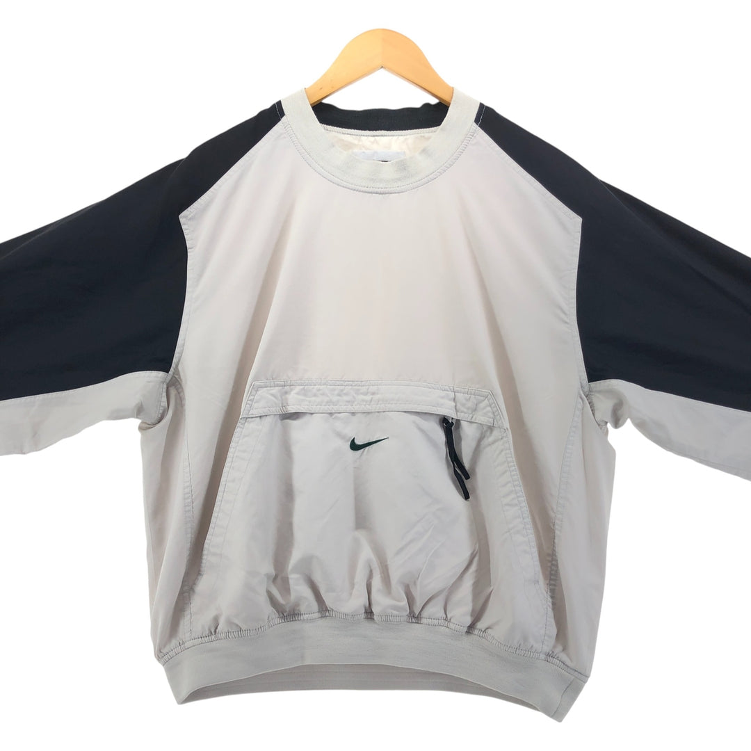90'S Nike Warm-up Pullover, Men's Size L, Vintage unclear gray type Vintage Second Hand