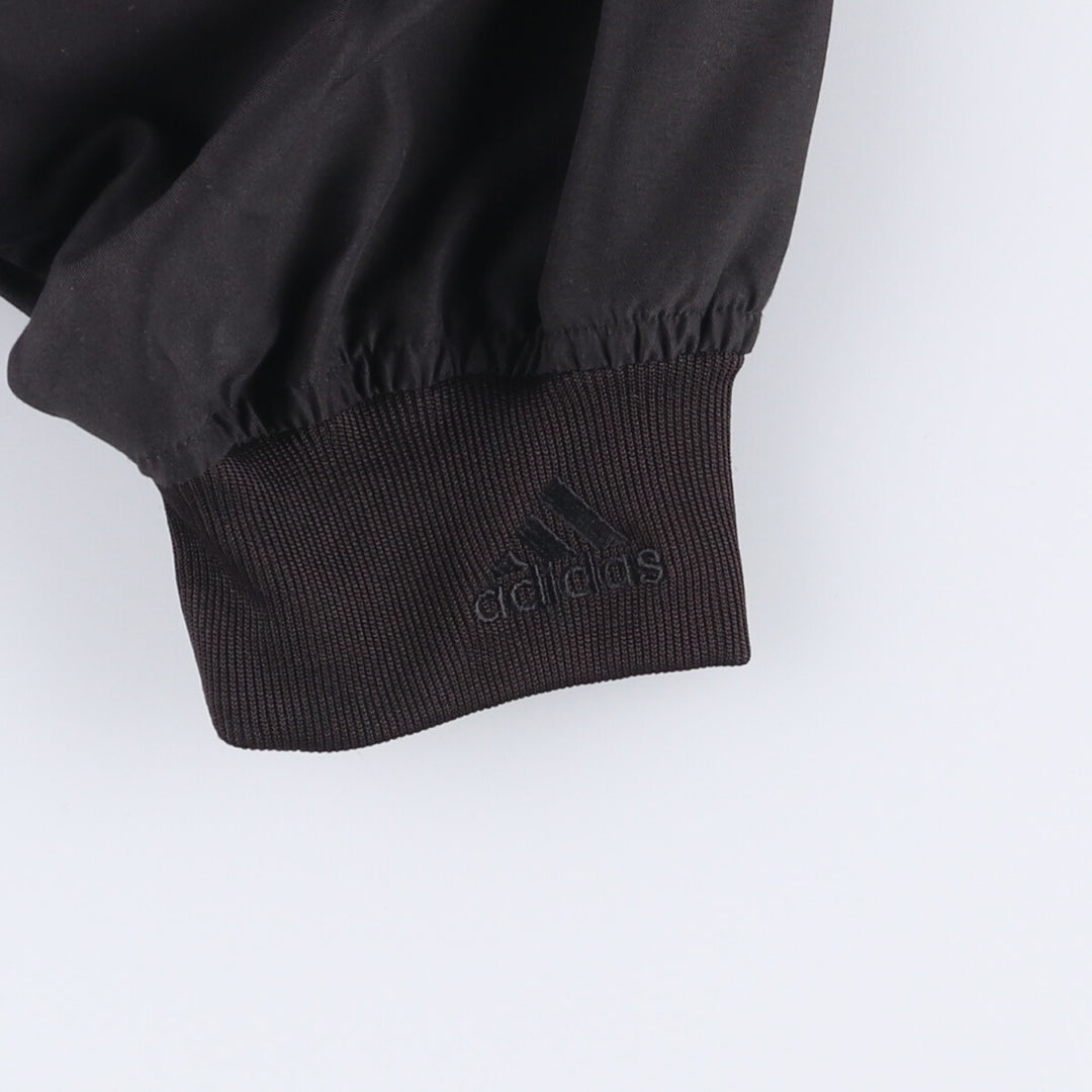 90'S Adidas Golf V-neck warm-up pullover, men's XL size, vintage polyester black type Vintage Second Hand