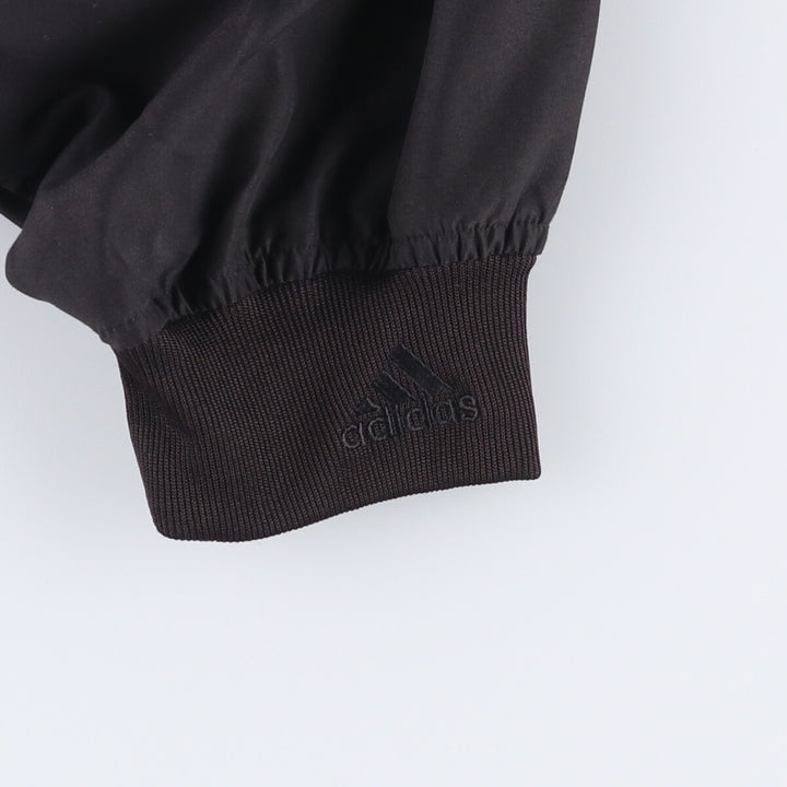 90'S Adidas Golf V-neck warm-up pullover, men's XL size, vintage polyester black type Vintage Second Hand