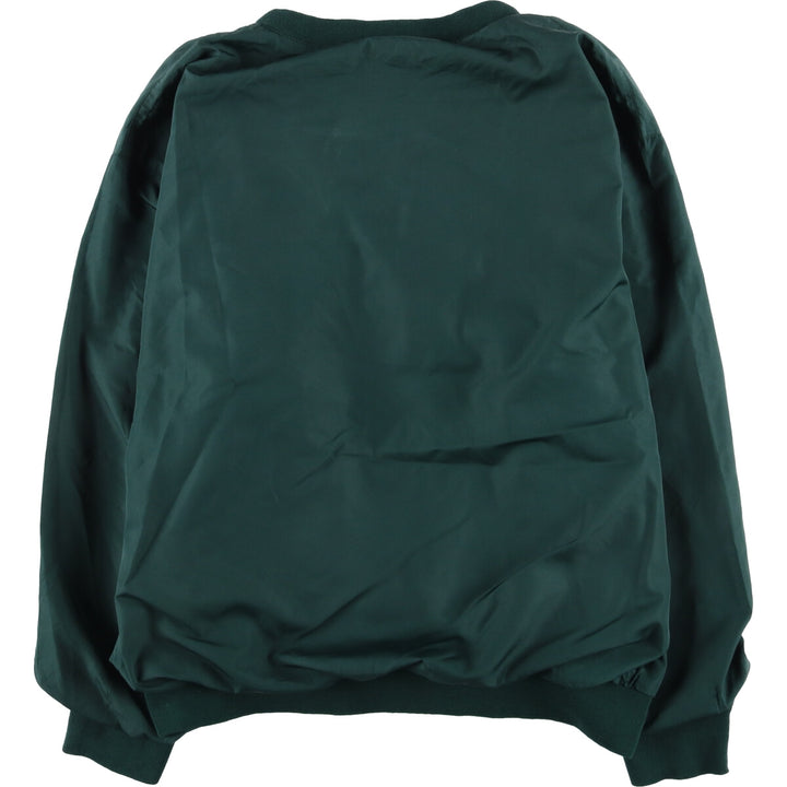 90s~00'S Ralph Lauren POLO GOLF Warm-up pullover for men (size L) polyester Green type dark green Vintage Second Hand