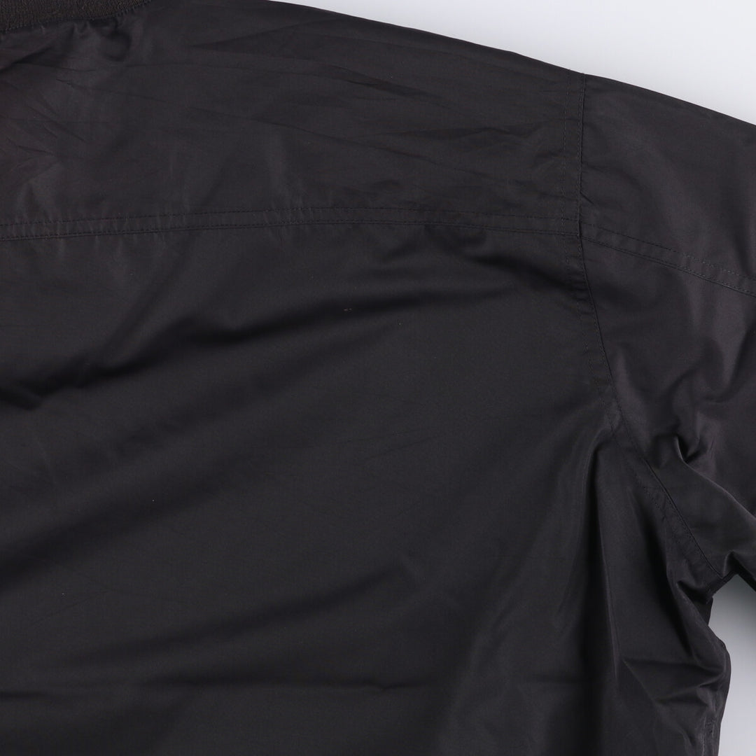 90s~00'S Ralph Lauren POLO GOLF Warm-up pullover for men, size XL polyester black type Vintage Second Hand
