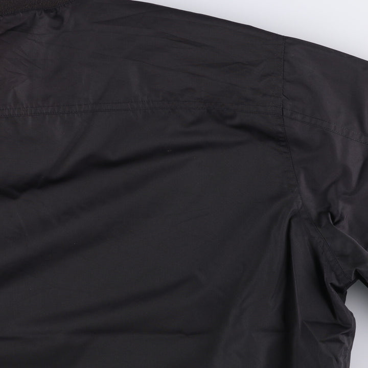 90s~00'S Ralph Lauren POLO GOLF Warm-up pullover for men, size XL polyester black type Vintage Second Hand