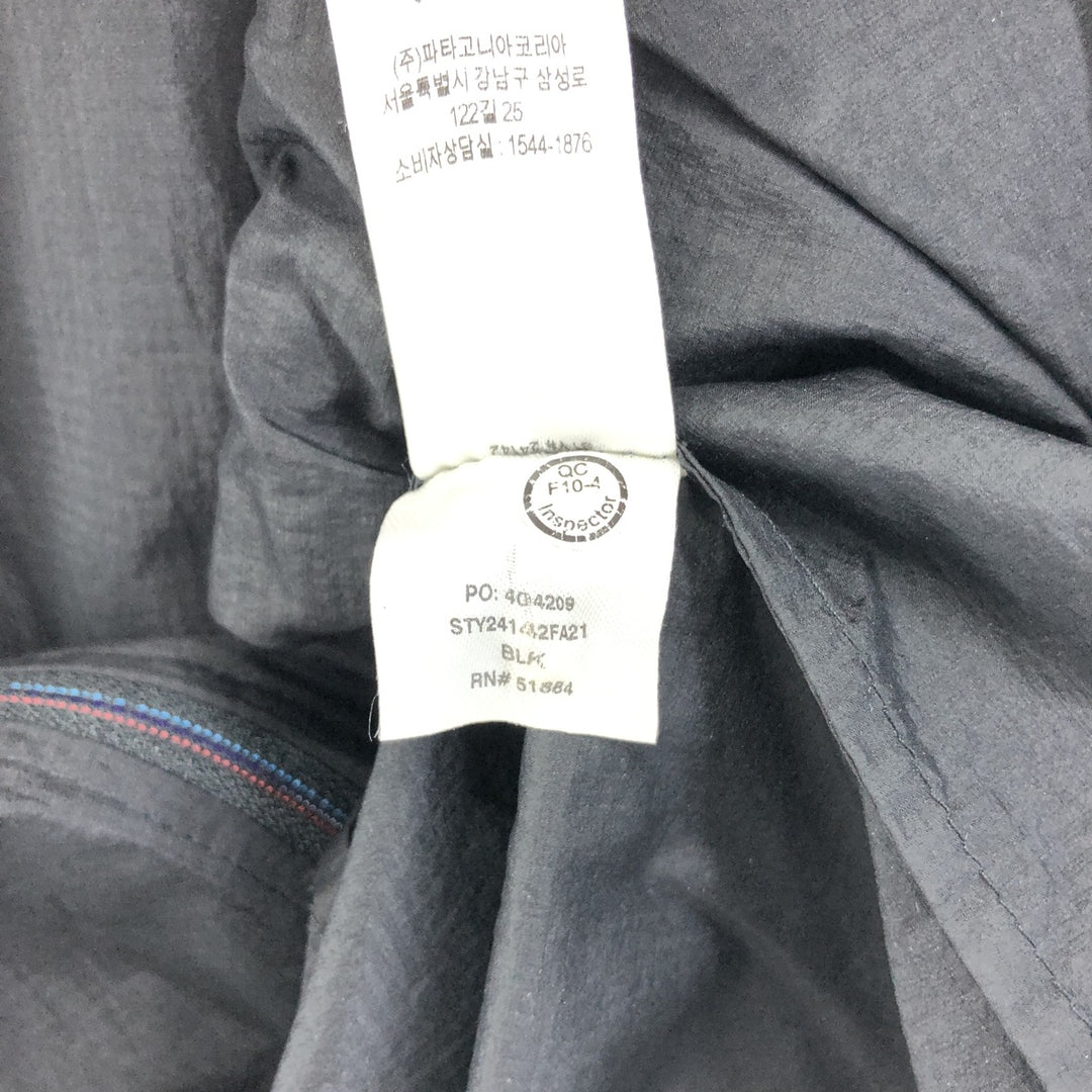 Patagonia Houdini Jacket 24142FA21 Nylon Parka Men's L size Recycled nylon black type Vintage Second Hand