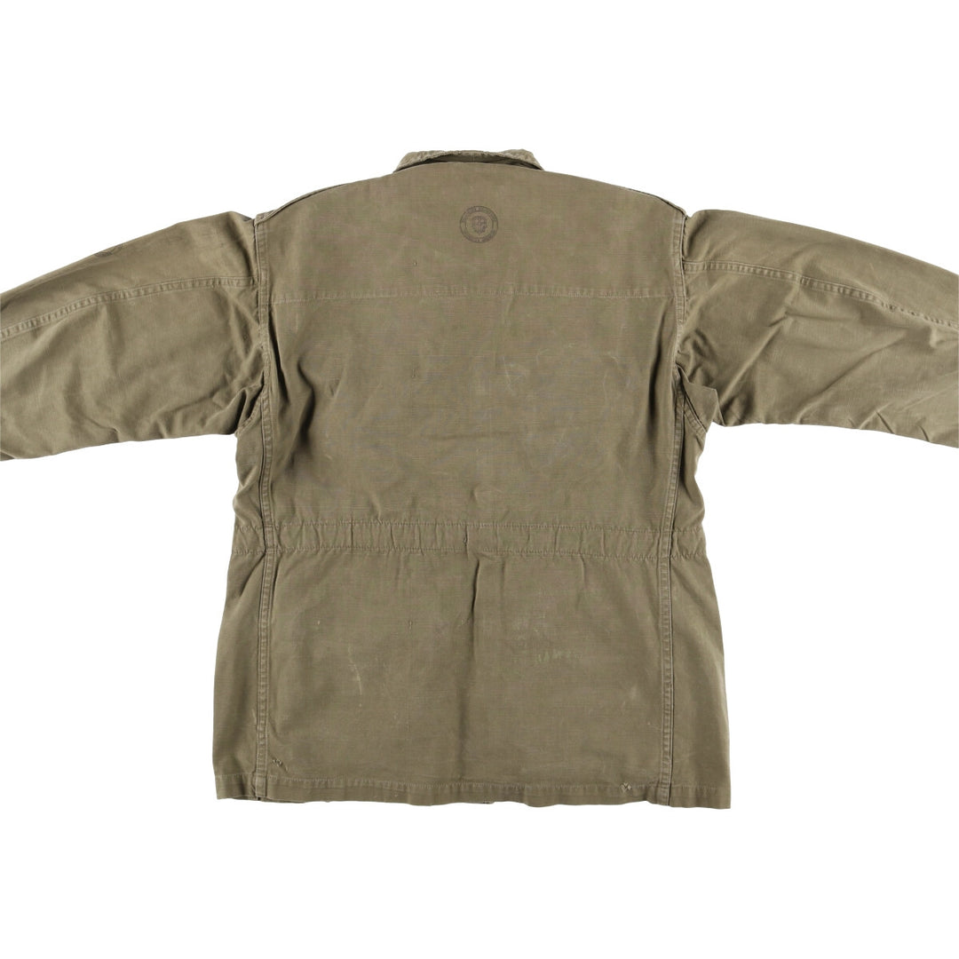 French Army M-47 Early Model Late Military Field Jacket Men's L Size Vintage unclear Khaki type beige Vintage Second Hand