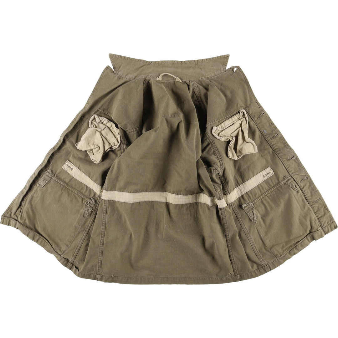 French Army M-47 Early Model Late Military Field Jacket Men's L Size Vintage unclear Khaki type beige Vintage Second Hand