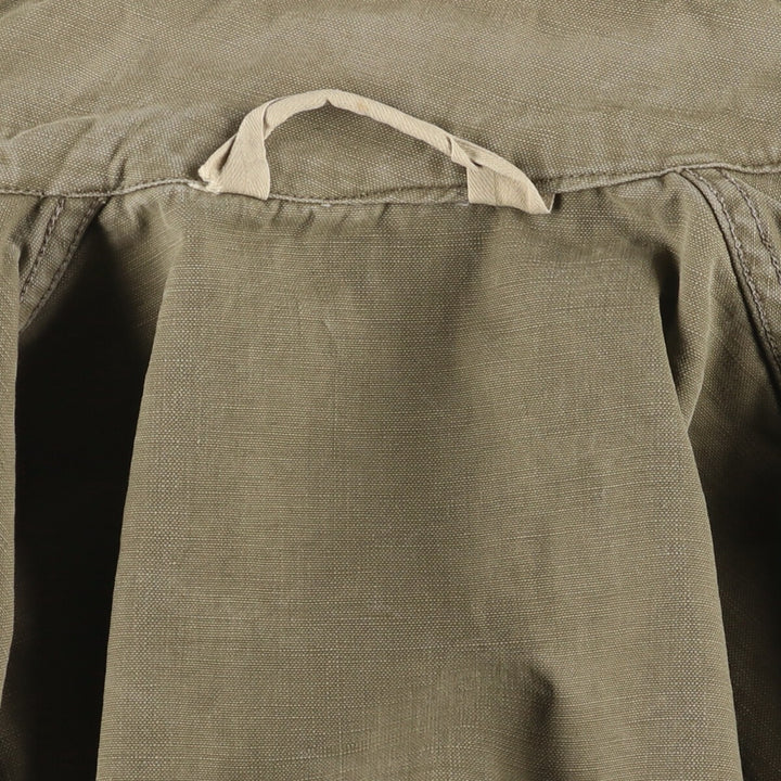 French Army M-47 Early Model Late Military Field Jacket Men's L Size Vintage unclear Khaki type beige Vintage Second Hand