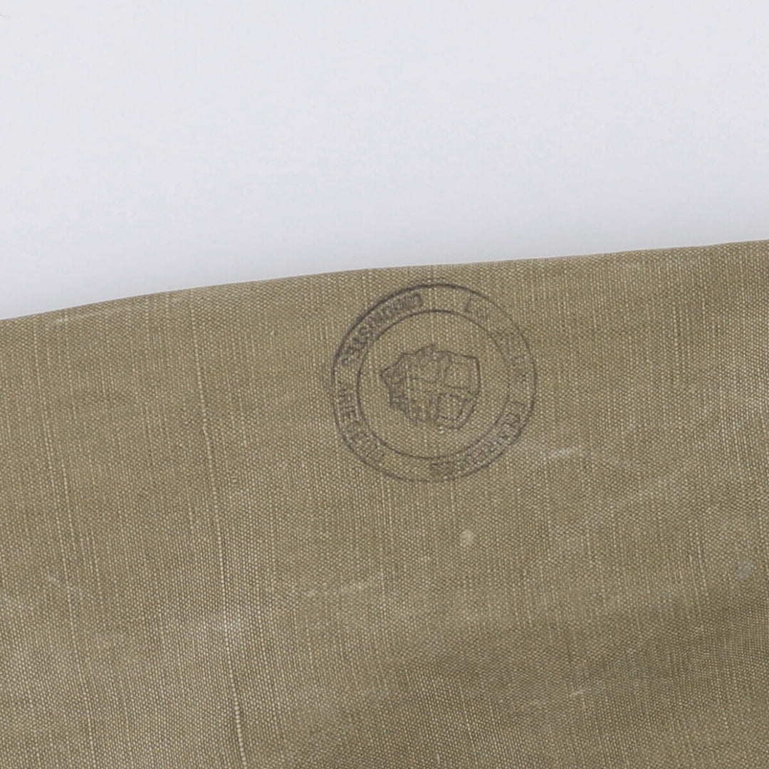 French Army M-47 Early Model Late Military Field Jacket Men's L Size Vintage unclear Khaki type beige Vintage Second Hand