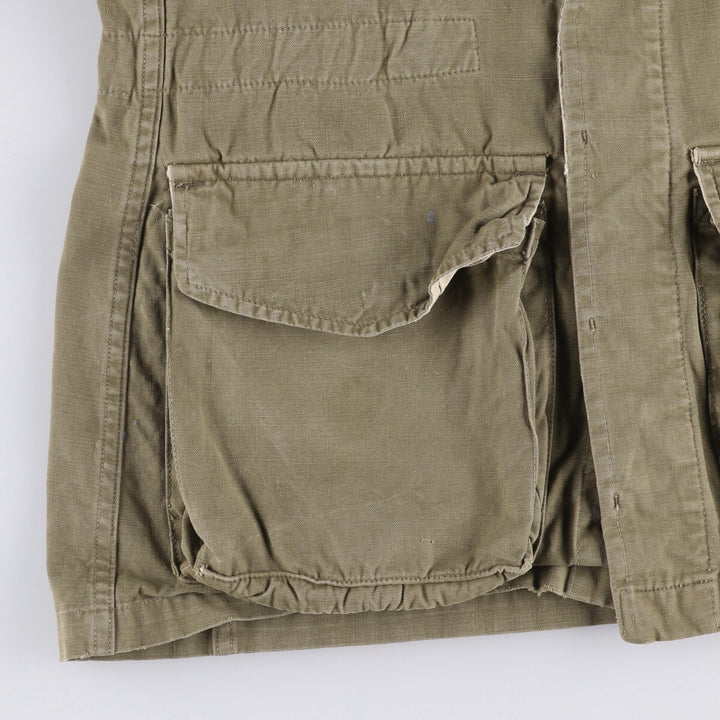 French Army M-47 Early Model Late Military Field Jacket Men's L Size Vintage unclear Khaki type beige Vintage Second Hand