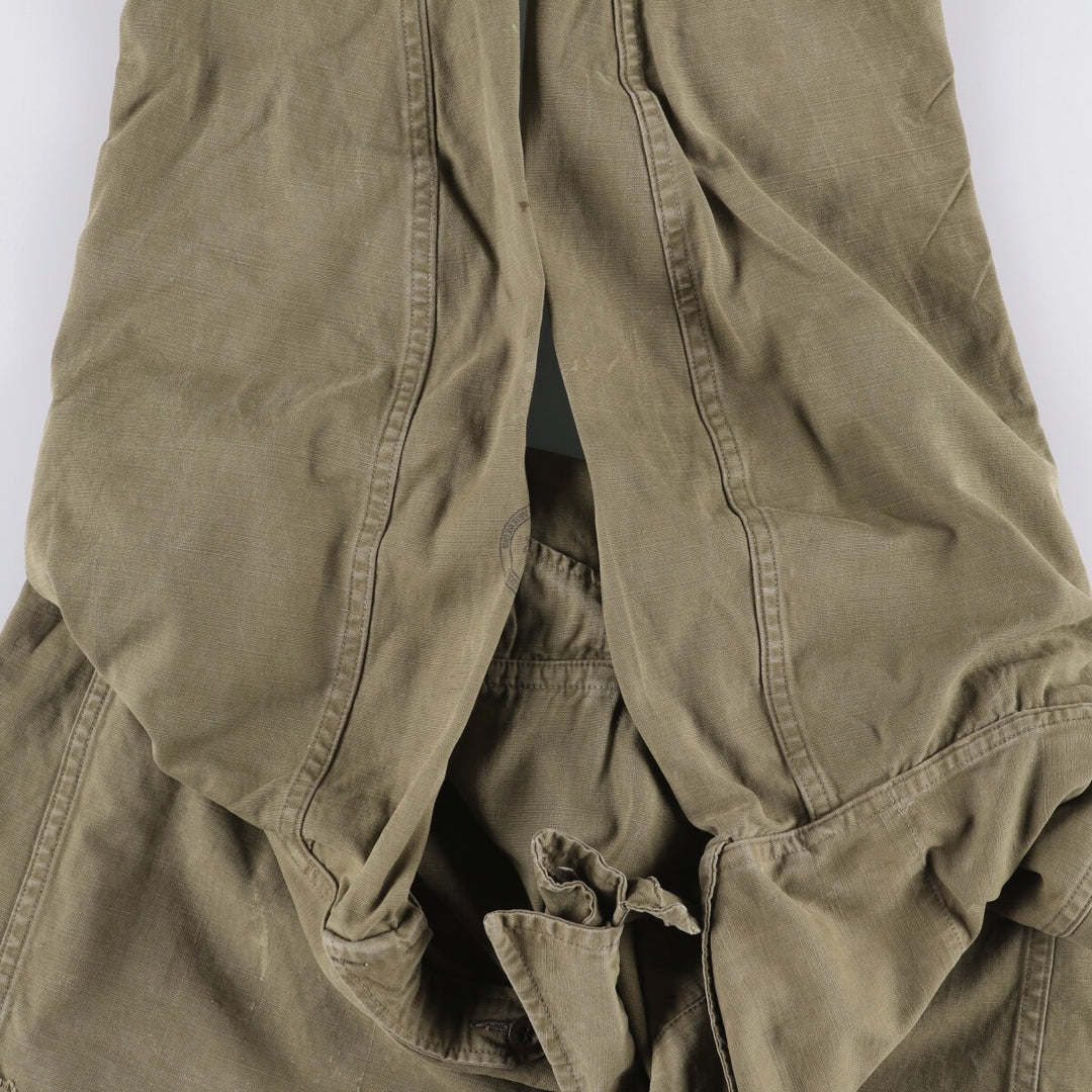 French Army M-47 Early Model Late Military Field Jacket Men's L Size Vintage unclear Khaki type beige Vintage Second Hand
