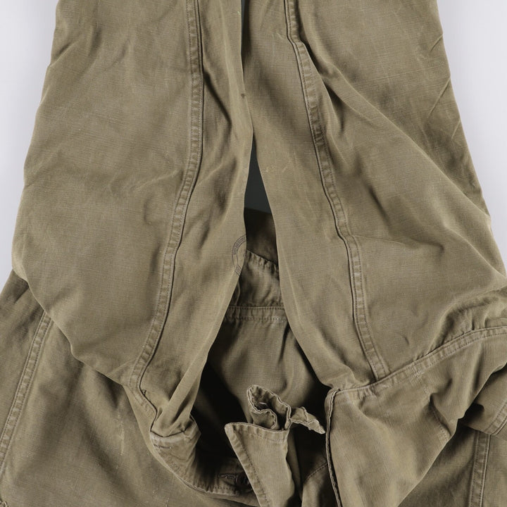French Army M-47 Early Model Late Military Field Jacket Men's L Size Vintage unclear Khaki type beige Vintage Second Hand