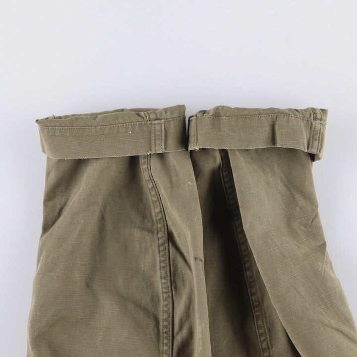 French Army M-47 Early Model Late Military Field Jacket Men's L Size Vintage unclear Khaki type beige Vintage Second Hand