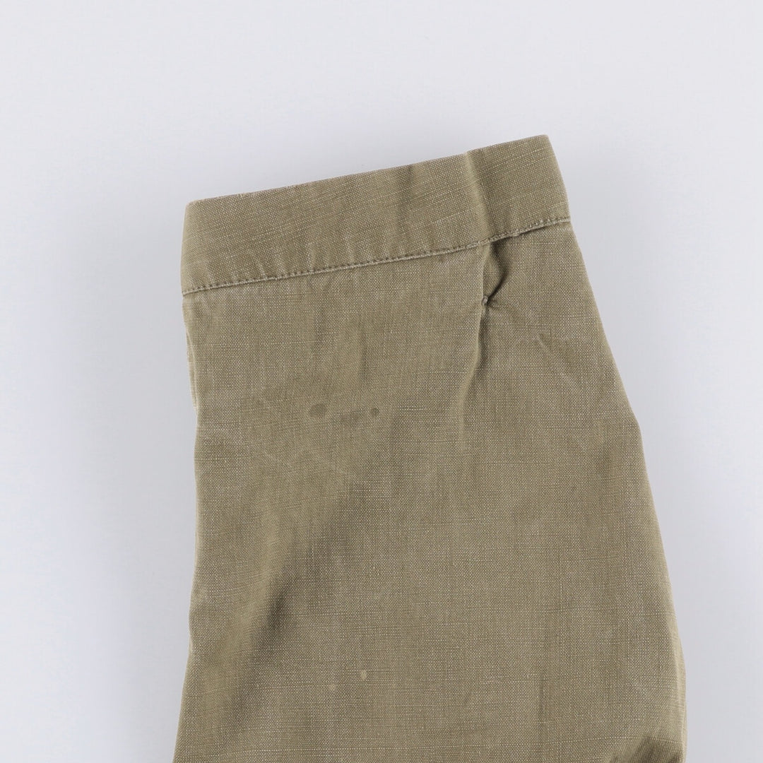 French Army M-47 Early Model Late Military Field Jacket Men's L Size Vintage unclear Khaki type beige Vintage Second Hand