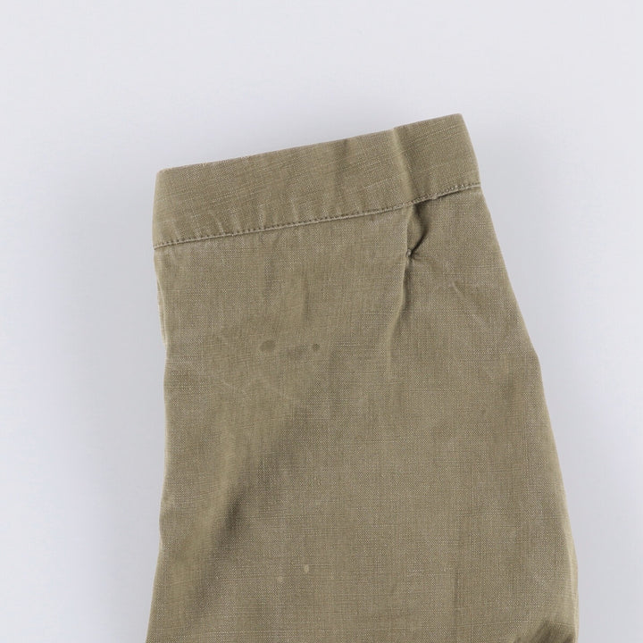 French Army M-47 Early Model Late Military Field Jacket Men's L Size Vintage unclear Khaki type beige Vintage Second Hand