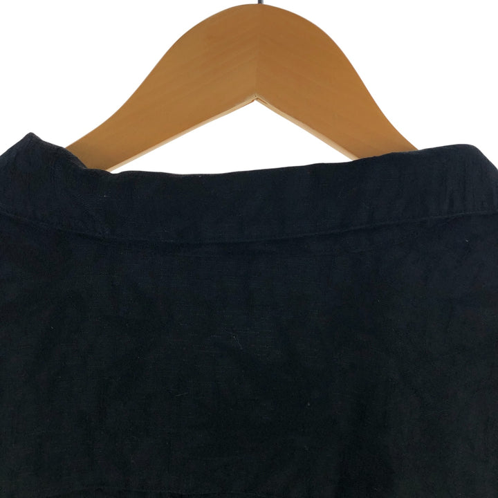 CARIBBEAN JOE Short Sleeve Open Collar Rayon Shirt Box Shirt Men's XL Rayon black type Vintage Second Hand